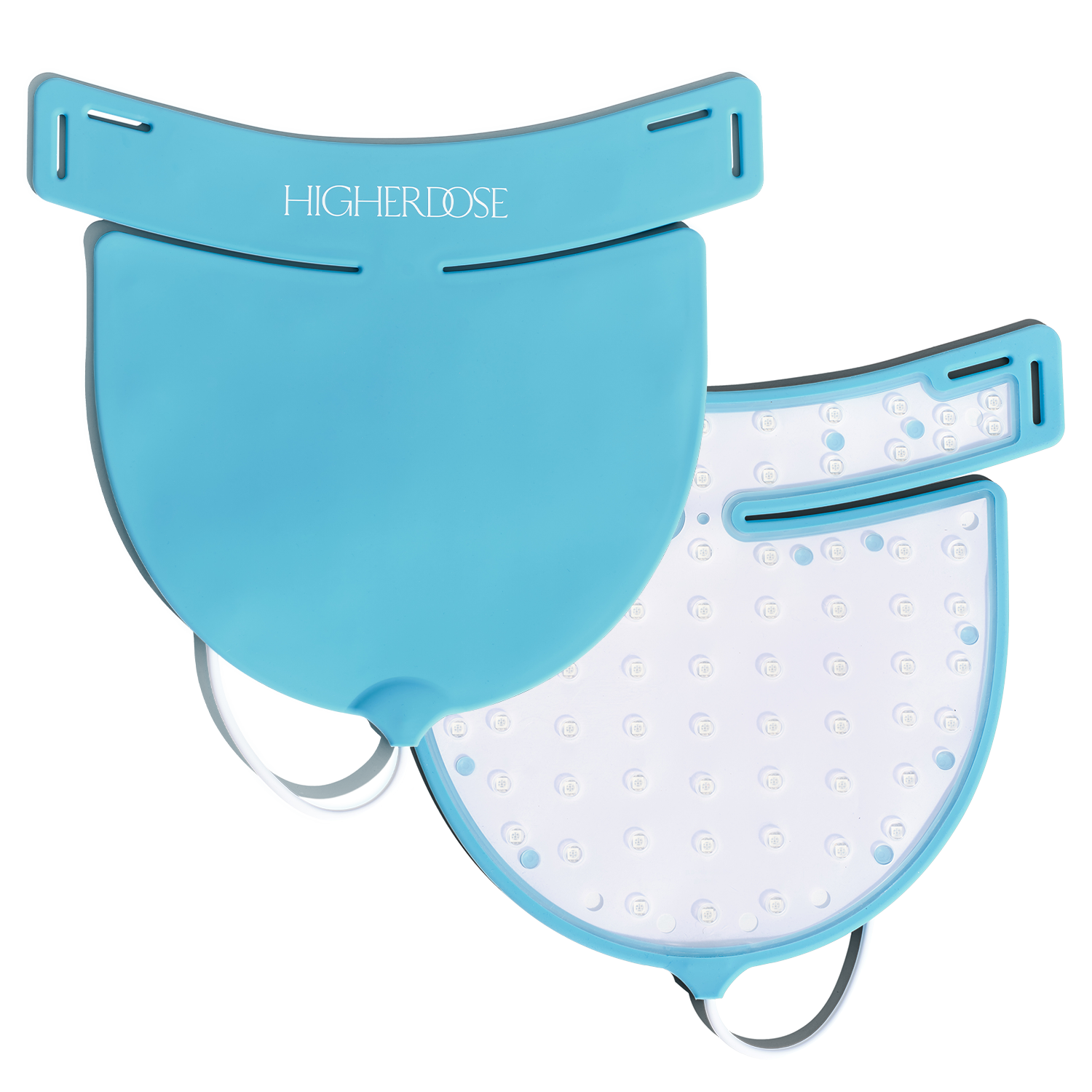 HigherDOSE® raudonos šviesos ir artimų infraraudonųjų spindulių kaklo, dekolte zonos ir nugaros kaukė