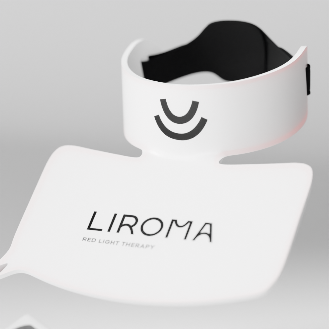 LIROMA® LED terapinė veido, kaklo ir dekoltė zonos kaukė